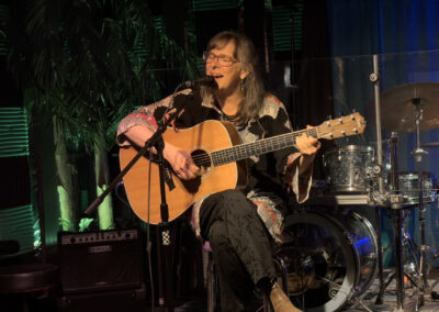 Nancy Smith playing solo at Bent Nails Bistro