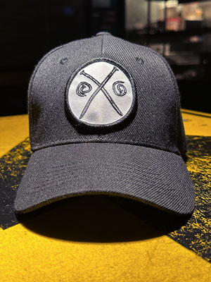 Bent Nails Bistro baseball hat with Bent Nail logo