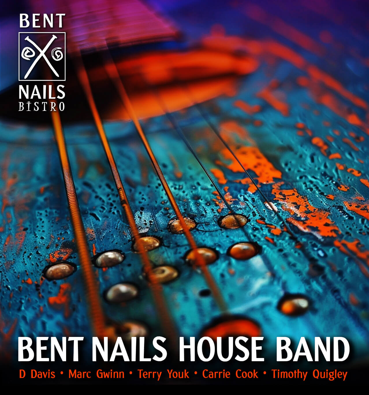 Bent Nails House Band May Poster