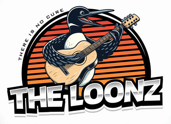 A Loon playing a guitar