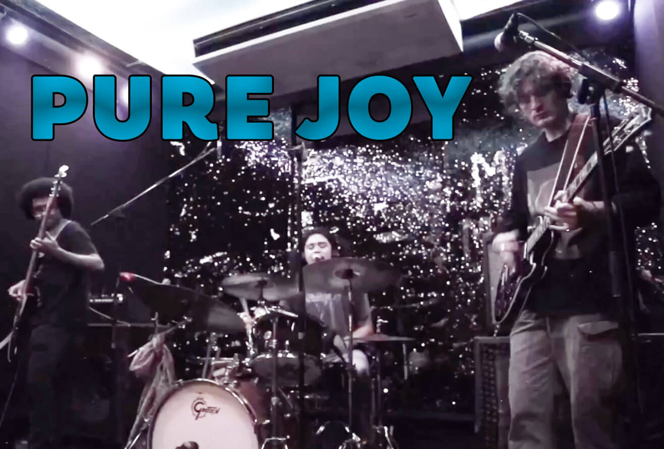 The Pure Joy band playing on stage